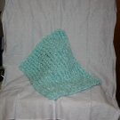 Minty green baby afghan