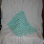 Minty green baby afghan