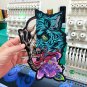 Wolf Skull Patch for Custom Biker Vest