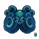 Blue Octopus Iron-On Patch for Clothes