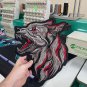 The Wolf Large Back Patch for Custom Biker Vest