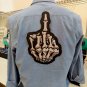 Middle Finger Patches Applique for Custom Clothes