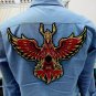 Phoenix Embroidered Back Patch Iron-On Applique