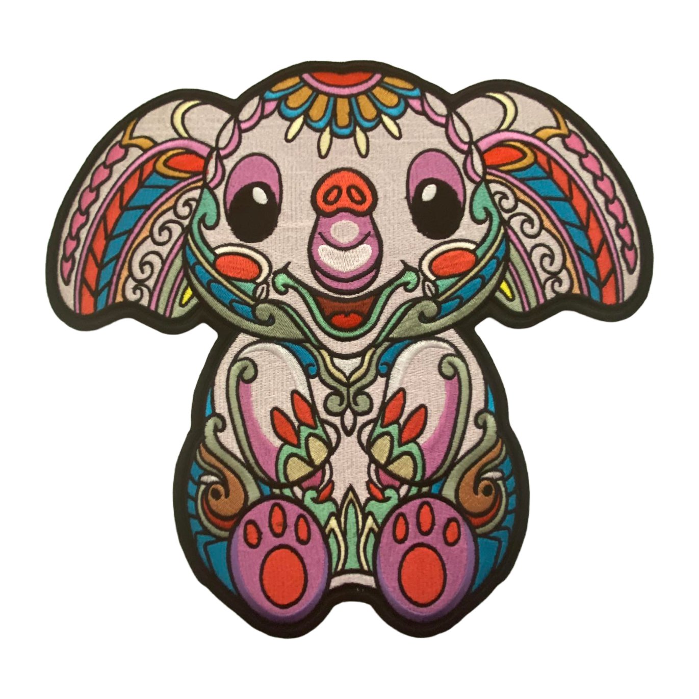 Cute Elephant Patches Applique for Custom Jacket