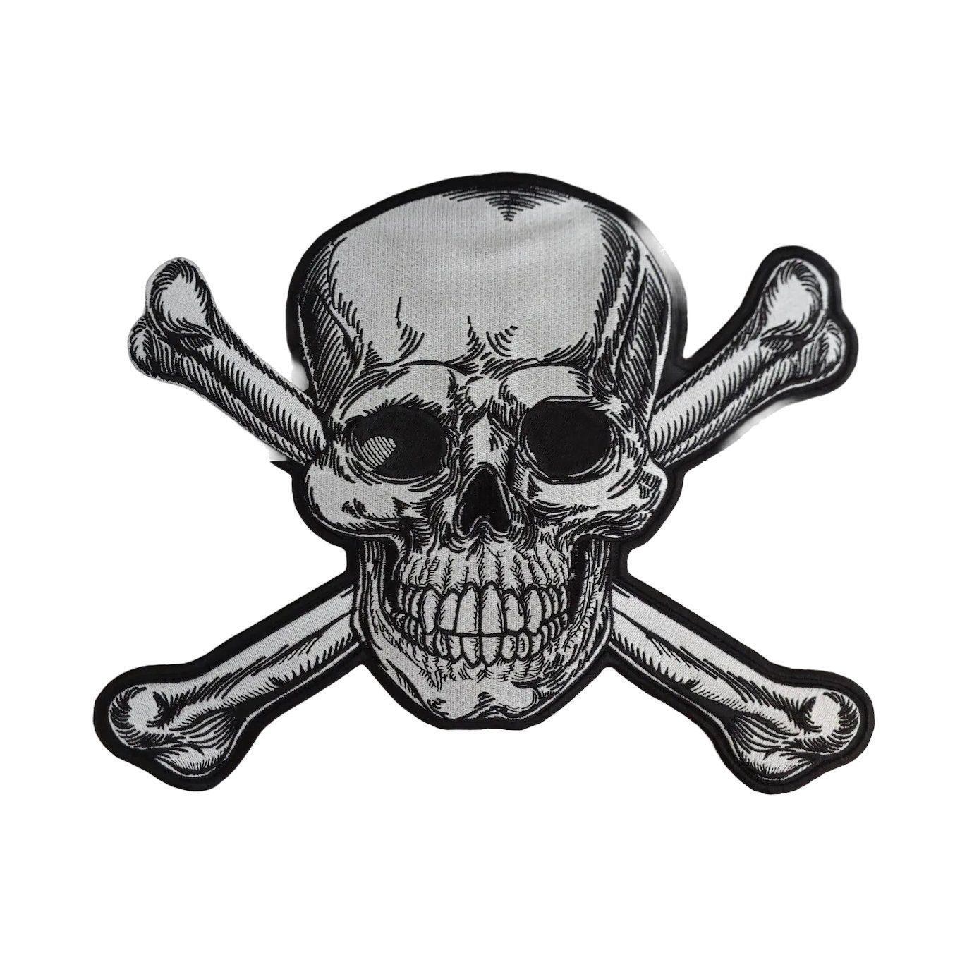 Skull & Crossbones Large Biker Back Patch