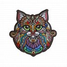 Kitten Embroidery Colored Design for Vest Applique