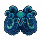Blue Octopus Iron-On Patch for Clothes Blue Octopus Iron-On Patch for Clothes