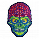 Skull Alien Brain Iron-On Patch for Clothes Skull Alien Brain Iron-On Patch for Clothes