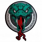 Green Snake Large Back Patch for Custom Biker Vest Green Snake Large Back Patch for Custom Biker Vest