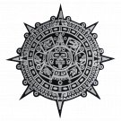 Aztec Calendar Large Back Patch Iron-On Aztec Calendar Large Back Patch Iron-On