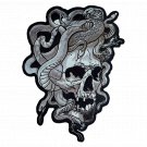 Snakes Skull Large Back Patch for Biker Vest