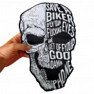 Save A Biker Large Back Patch for Custom Biker Vest