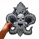 Medusa Skull Large Back Patch for Custom Biker Vest