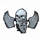 Skull Angel Gun Large Back Patch for Custom Biker Vest