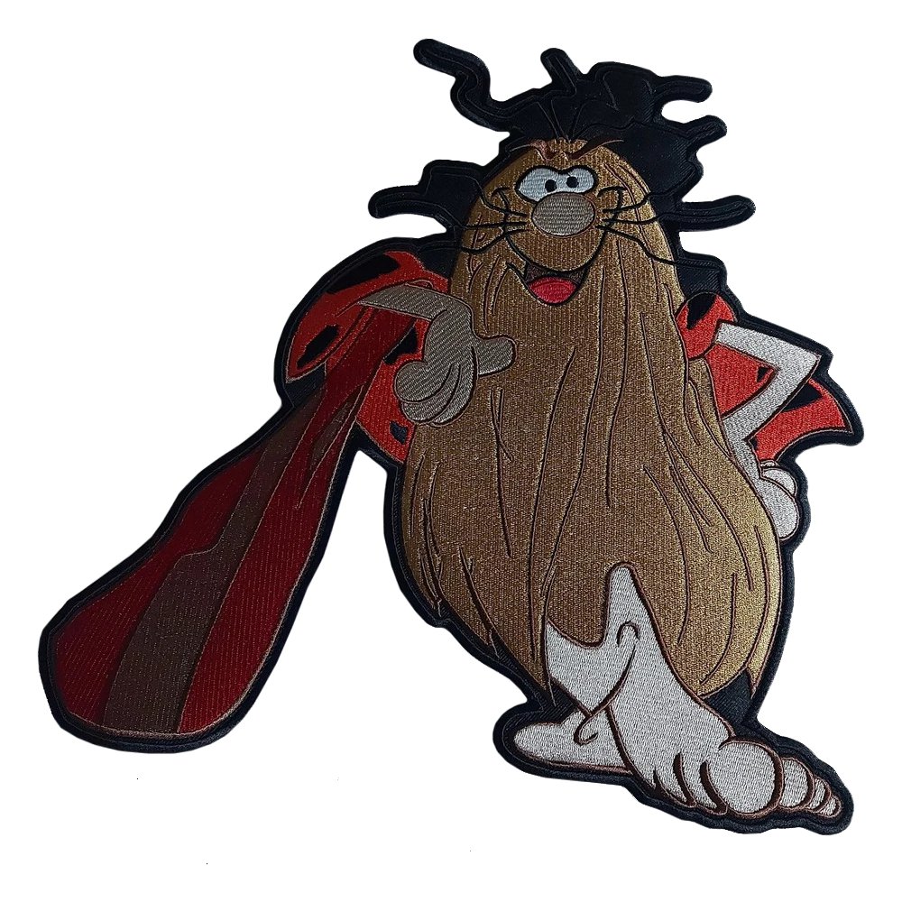 Captain Caveman Large Back Patch for Custom Biker Vest