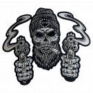 Double Gun Large Back Patch for Custom Biker Vest