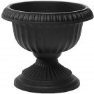 Grecian Urn Planter, Black, 12-Inch
