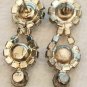 Teal Rhinestone Earrings