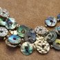 Abalone Disk Bead Multi Strand Necklace