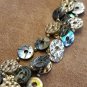 Abalone Disk Bead Multi Strand Necklace