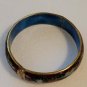 Vintage Red Cloisonné Hinge Bracelet