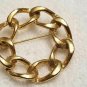 Vintage Gold Tone Chain Brooch