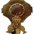 Modern Style Brass And Steal Brooch