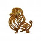 Vintage 1980s New View Dog Brooch