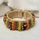 Crocheted Beaded Cuff Bracelet