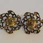 Simulated Pearl Cabochon Earrings