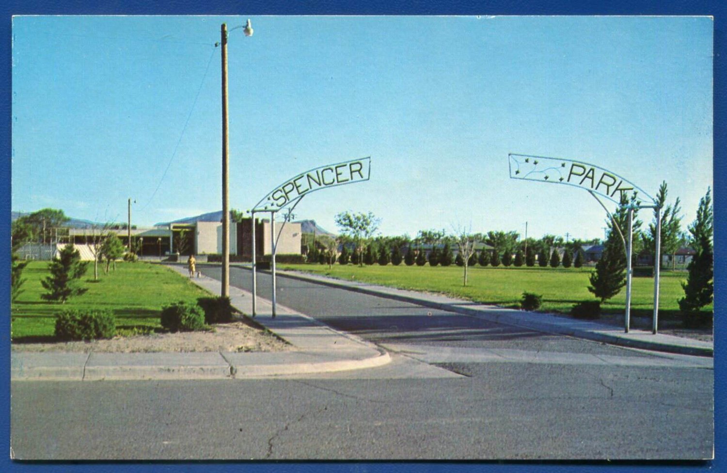 Spencer Park Recreation Center Carrizozo New Mexico nm postcard