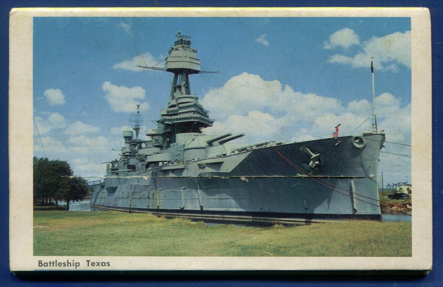 Battleship Texas San Jacinto Battleground Houston Texas Postcard Folder