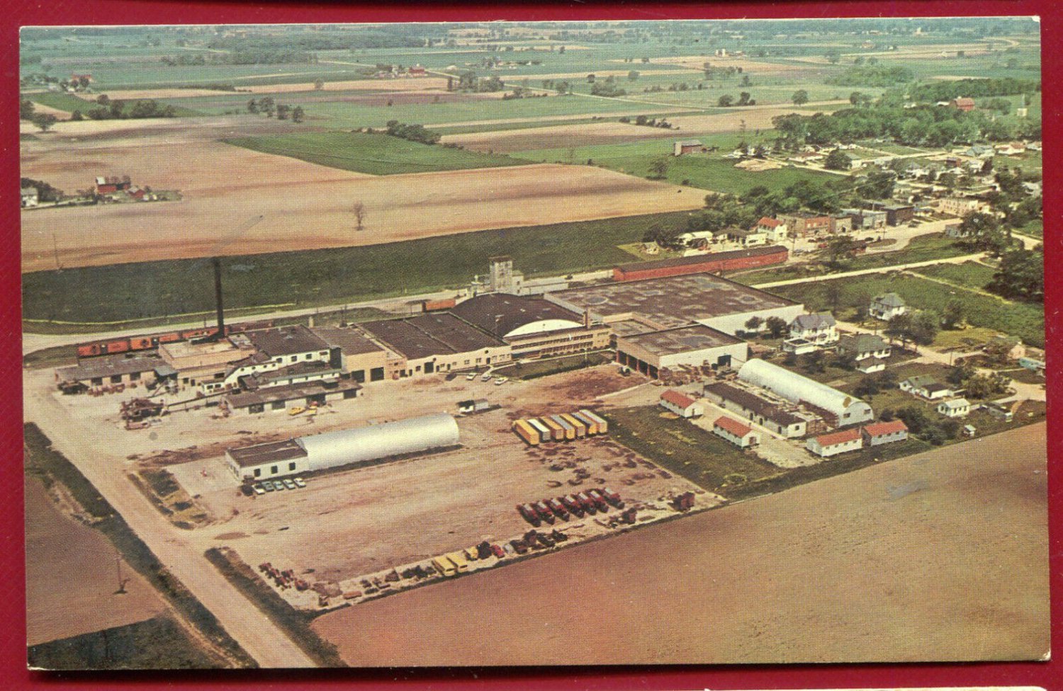 Air View of Aunt Nellie's Foods Clyman Wisconsin Postcard