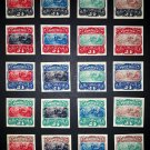 USA. 1869. N28. ATLANTA TRIAL COLOR PLATE PROOFS. OLD PAPER. (REPRODUCTION. COPY. REPLICA.) 20 PCs.