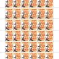 "POSTER STAMPS". 2022 - 2024. "STOP WAR". SHEET - 36 PCs.