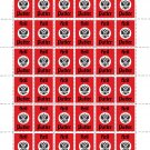 "POSTER STAMPS". 2022 - 2024. "STOP WAR". SHEET - 36 PCs.