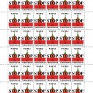 "POSTER STAMPS". 2022 - 2024. "STOP WAR". SHEET - 36 PCs.