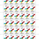 "POSTER STAMPS". 2022 - 2024. "STOP WAR". SHEET - 36 PCs.