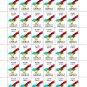 "POSTER STAMPS". 2022 - 2024. "STOP WAR". SHEET - 36 PCs.