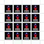 "ANTI-CHINESE PROPAGANDA". FREE TAIWAN. 2022-2024. SHEET - 16 PCs.
