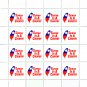 "ANTI-CHINESE PROPAGANDA". FREE TAIWAN. 2022-2024. SHEET - 16 PCs.