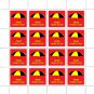 "ANTI-CHINESE PROPAGANDA". FREE HONG KONG. 2022-2024. SHEET - 16 PCs.