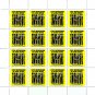 "ANTI-CHINESE PROPAGANDA". FREE HONG KONG. 2022-2024. SHEET - 16 PCs.
