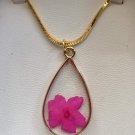 pendants for women's necklaces made of natural flowers.3cm in length