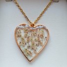 pendants for women's necklaces made of natural flowers.3cm in length