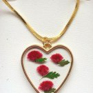 pendants for women's necklaces made of natural flowers.3cm in length
