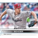 Anthony Bender 2022 Topps Rookie #160 Miami Marlins Baseball Card