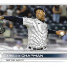 Aroldis Chapman 2022 Topps #142 New York Yankees Baseball Card Aroldis Chapman 2022 Topps #142 New York Yankees Baseball Card