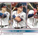 Adam Duvall, Austin Riley, Ozzie Albies 2022 Topps #181 Atlanta Braves Baseball Card Adam Duvall, Austin Riley, Ozzie Albies 2022 Topps #181 Atlanta Braves Baseball Card