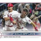 Bryce Harper City of Walk-Off Love 2022 Topps #321 Philadelphia Phillies Baseball Card